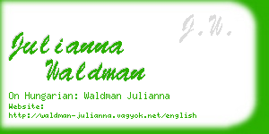 julianna waldman business card